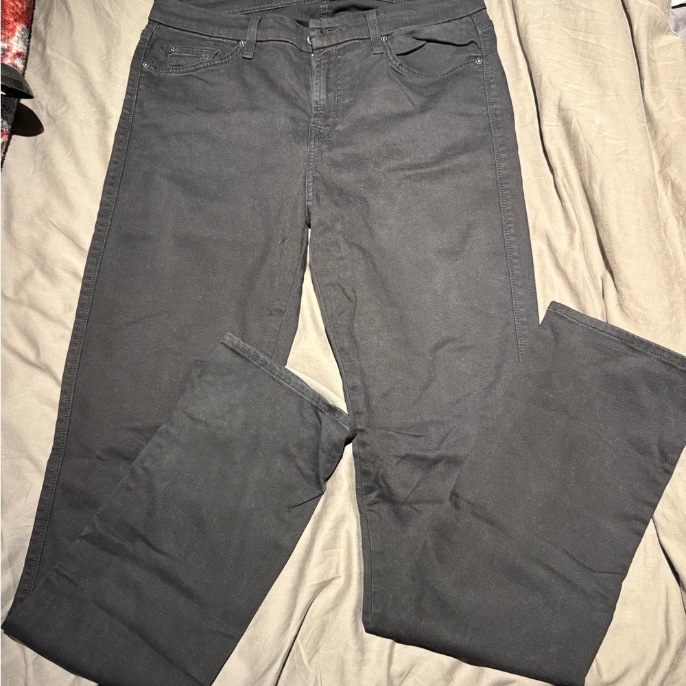 Blair Women's Charcoal Straight Leg Jeans